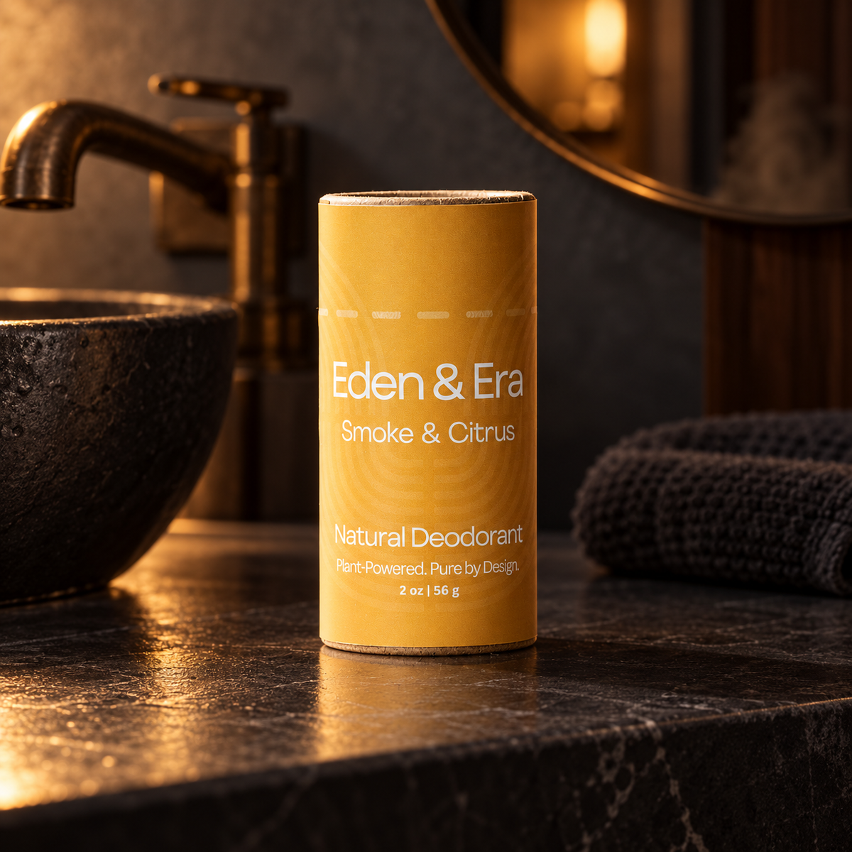 Smoke & Citrus Natural Deodorant | Vetiver & Citrus