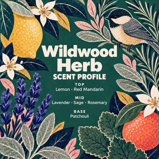 Natural Solid Perfume – Lavender, Sage & Patchouli | Wildwood Herb by Eden & Era